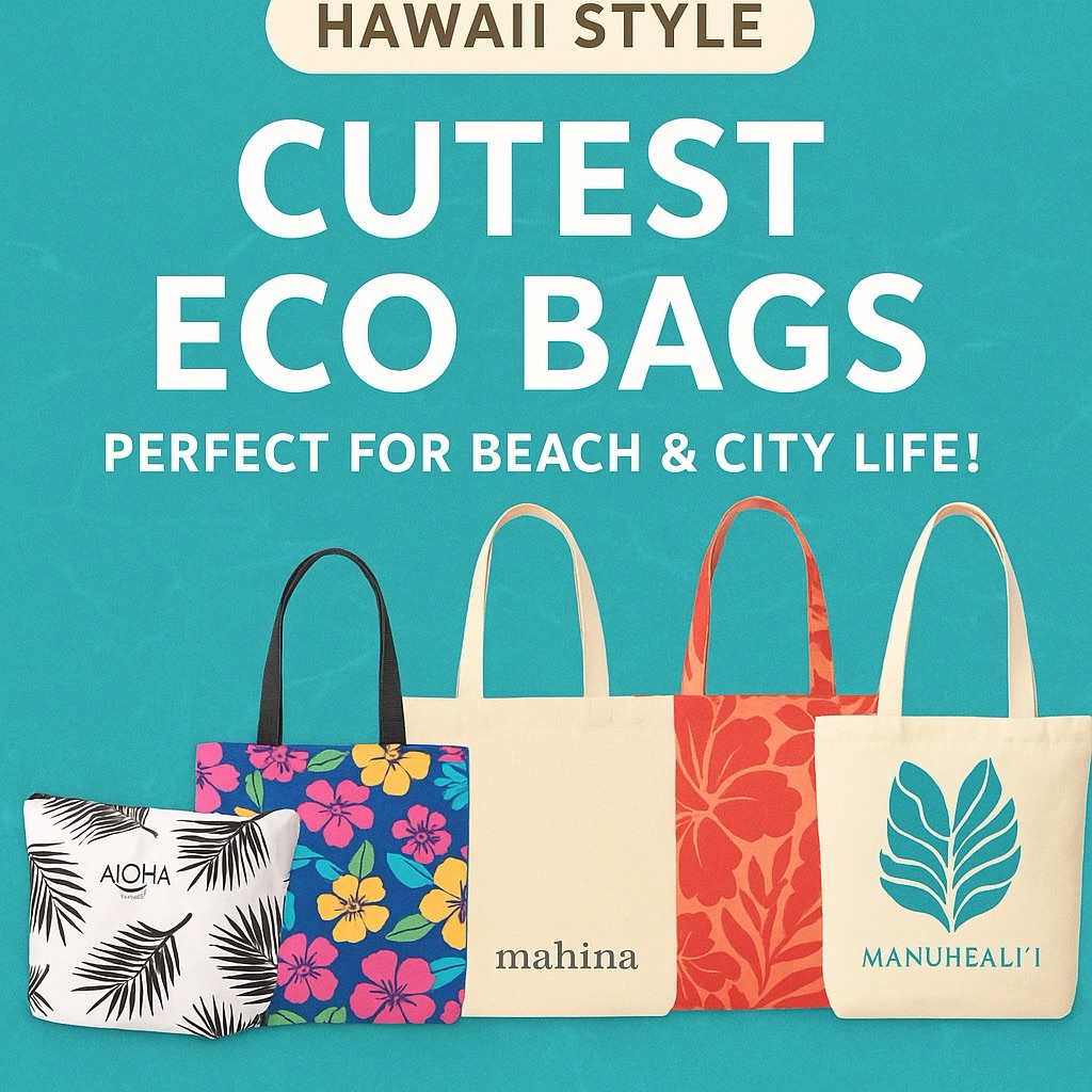 【Hawaii Style】Cutest Eco Bags from Local Brands — Perfect for Beach & City Life!&nbsp;🏖️🛍️